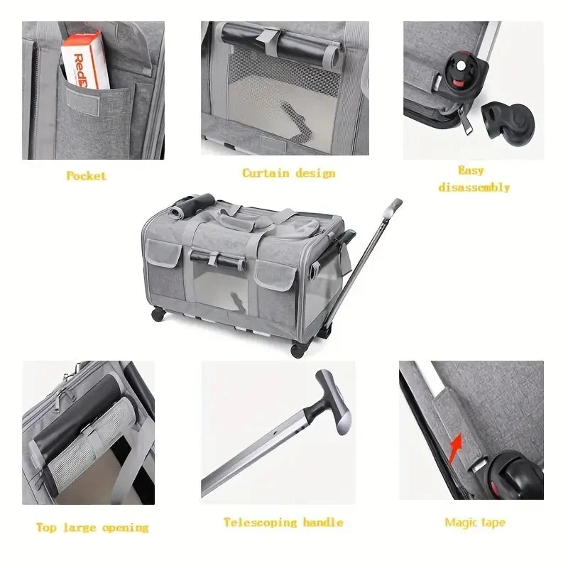 ROLL&GO™ PET TRAVEL CARRIER
