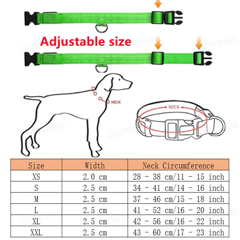 GLOWPAW™ LED RECHARGEABLE SAFETY COLLAR
