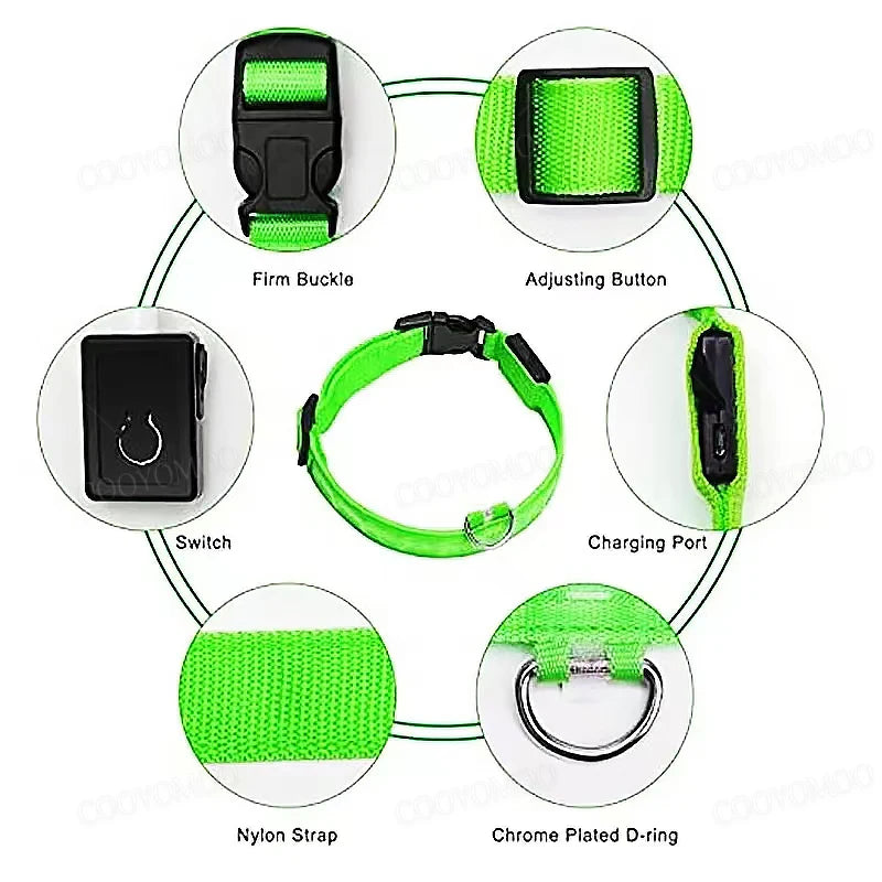 GLOWPAW™ LED RECHARGEABLE SAFETY COLLAR