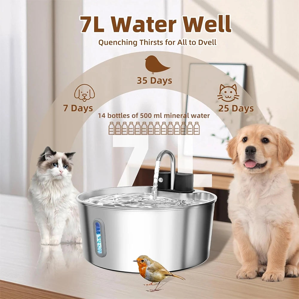 AQUAFLOW™ 7L WIRELESS PET FOUNTAIN